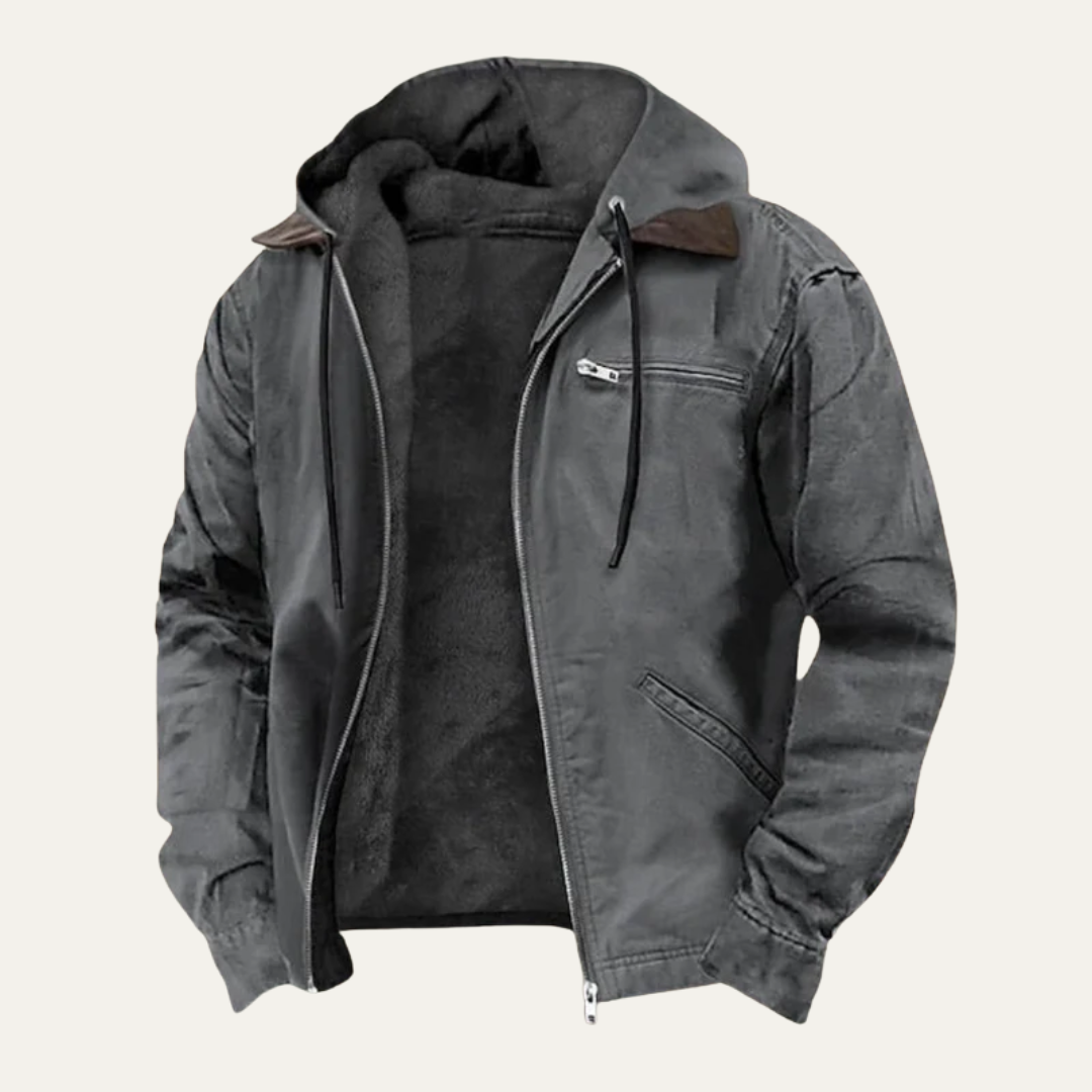 Men’s Lined Hooded Workwear Jacket