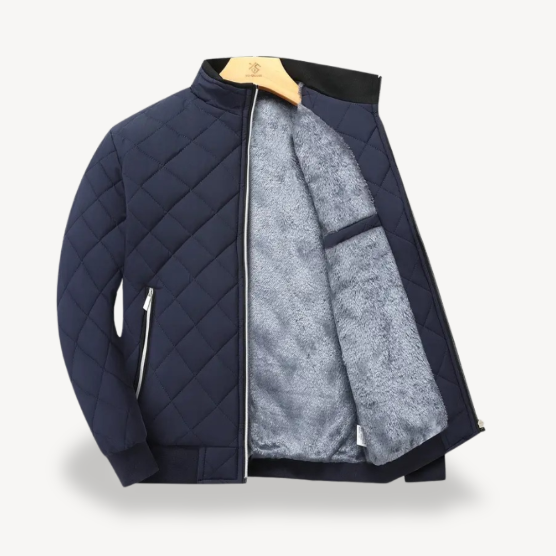 Men's Quilted Sherpa Lined Jacket