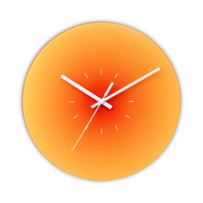 Modern Silent Glass Wall Clock