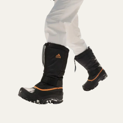Men’s Tall Rugged Winter Snow Boots with Strap and Drawstring