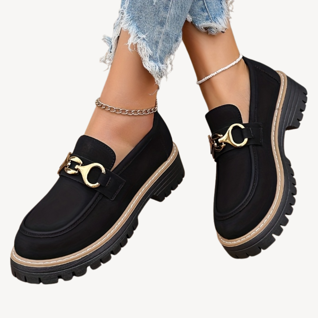 Women's Buckle Orthopedic Loafers