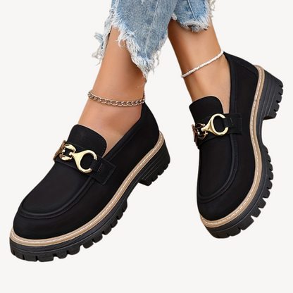 Women's Buckle Orthopedic Loafers