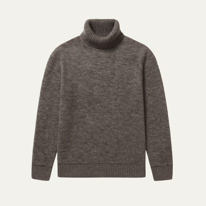 Men’s Fitted Micro Textured Turtleneck Sweater