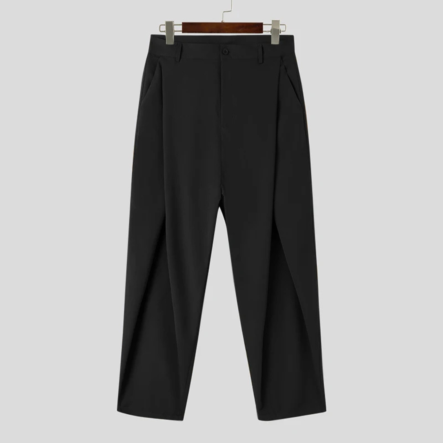 Classic Men's Formal Folded Trousers - BritishElegance
