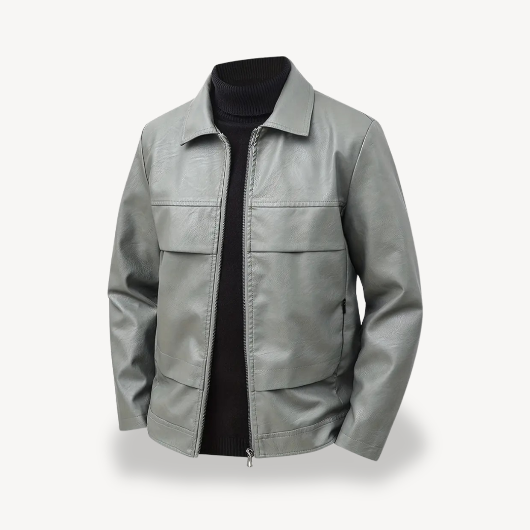 Men's Faux Leather Jacket