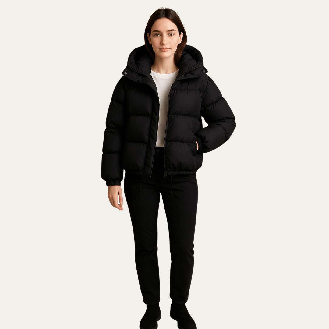 Women’s Insulated Hooded Cropped Puffer Jacket