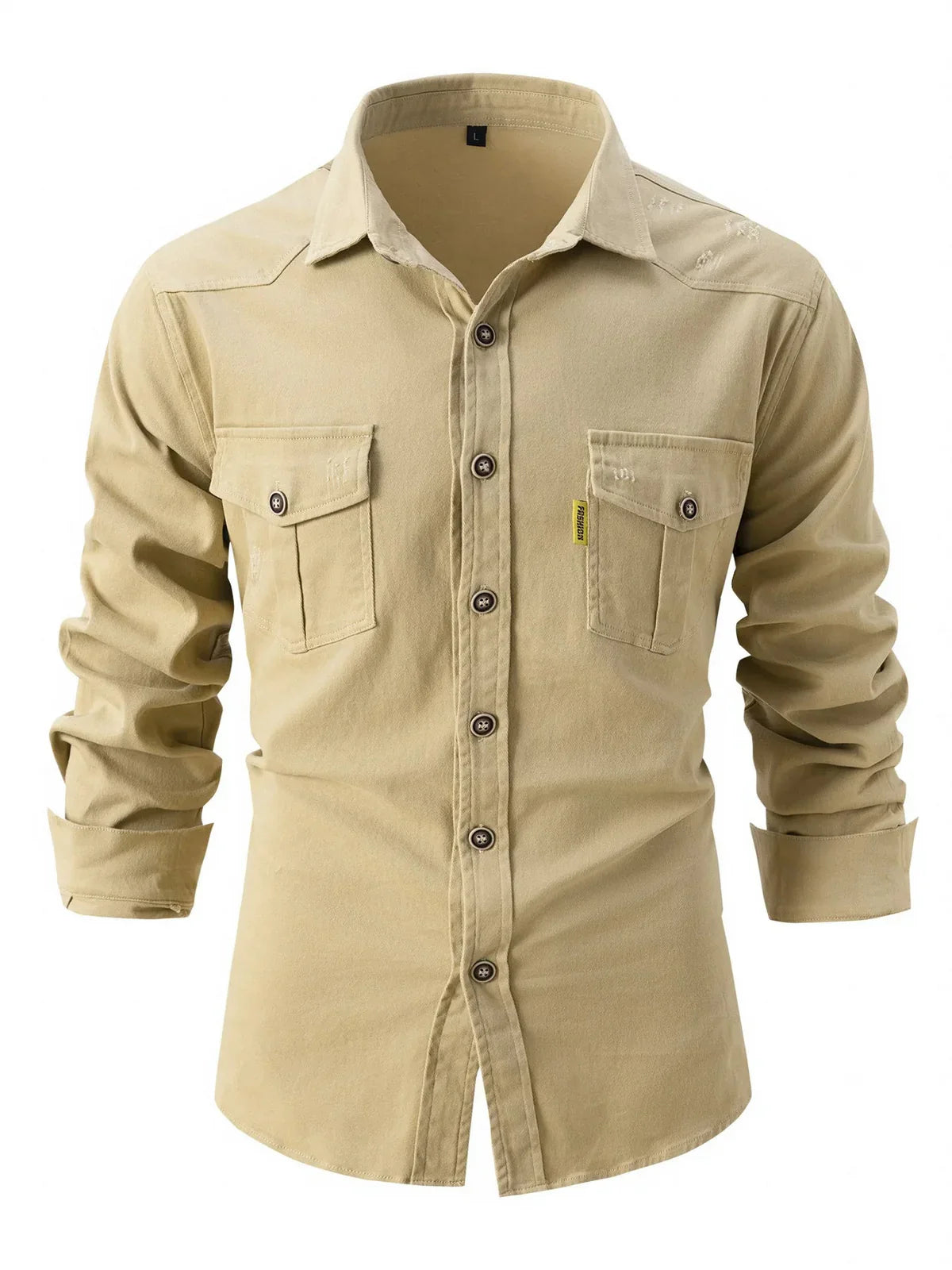 Classic Fit Mens Long Sleeve Button Down Shirt - BritishElegance