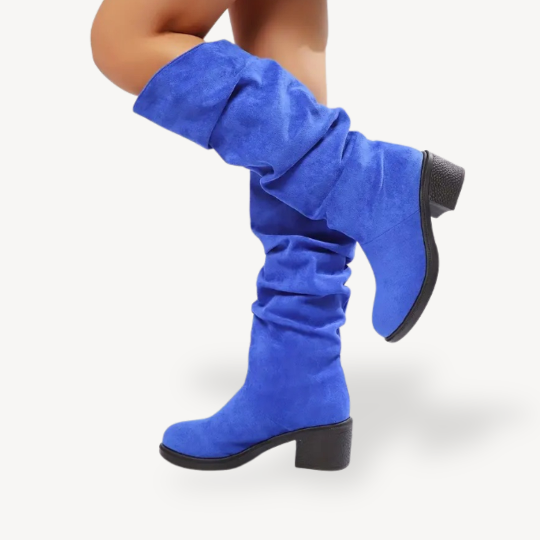 Slouchy Orthopedic Knee-High Boots Suede Women
