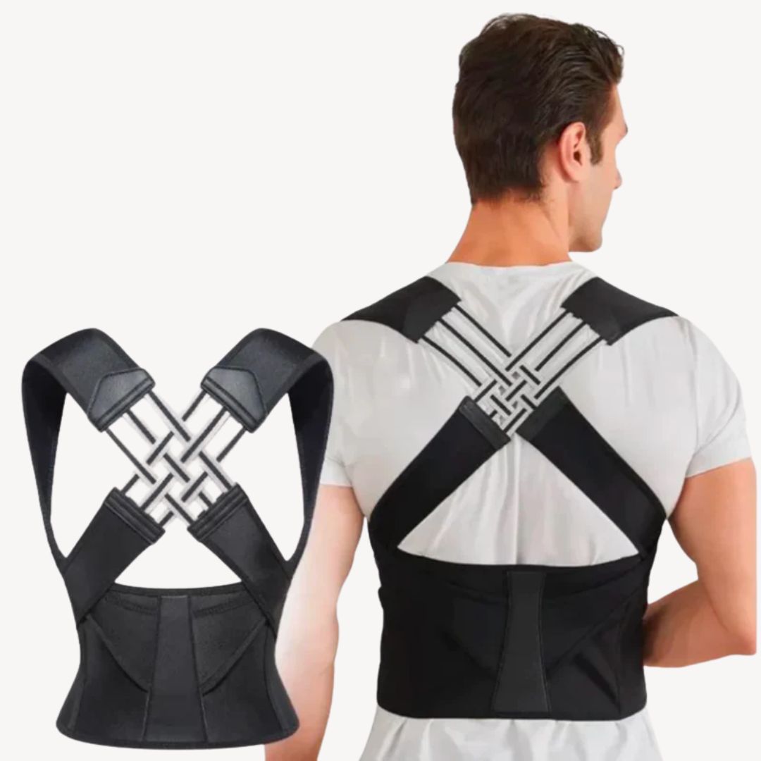 Unisex Posture Corrector Back Brace Black