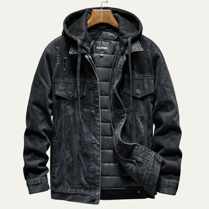 Men’s Distressed Denim Jacket