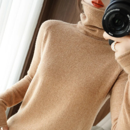 Warm Crew Neck Sweater for Women - BritishElegance