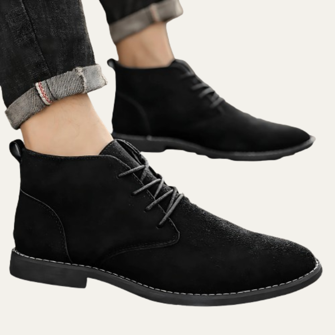 Men’s Suede Look Minimalist Chukka Lace Up Boots