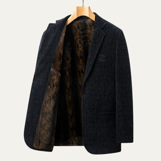The Hatfield Men's Elegant Wool Suit Blazer Jacket