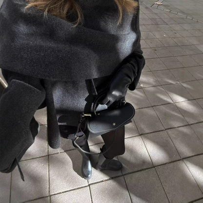 Elegant, soft women's cape jacket