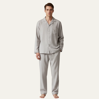 Men’s Classic Notched Collar Pajama Set