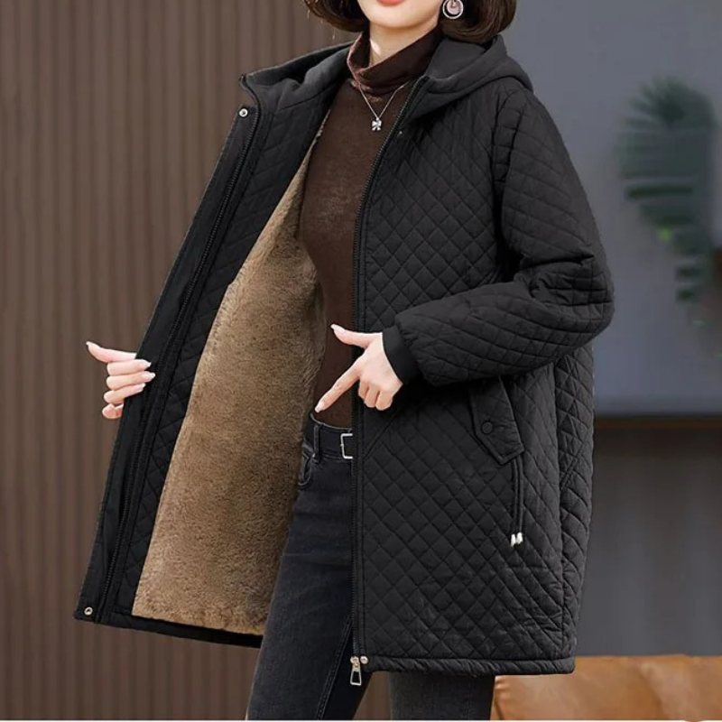 Cozy Women's Zip Up Fleece Jacket for Winter - BritishElegance