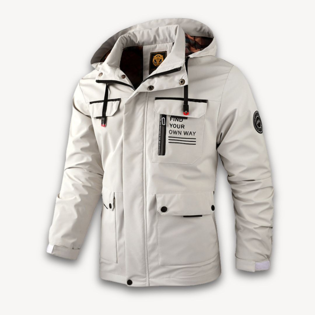 Men's Hooded Water-resistant Winter Jacket
