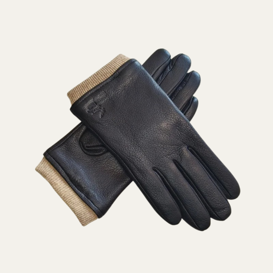 The Palermo Men's Leather Warm Wool Lined Winter Driving Gloves