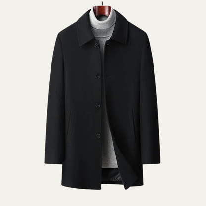 Men’s Classic Single-Breasted Coat
