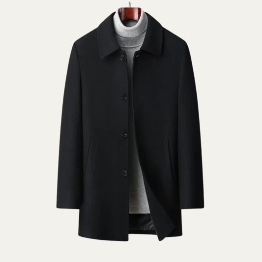 Men’s Classic Single-Breasted Coat