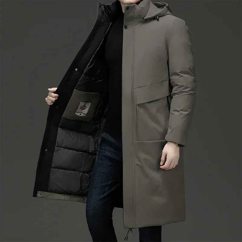 Warm Men's Parka Hooded Winter Coat - BritishElegance