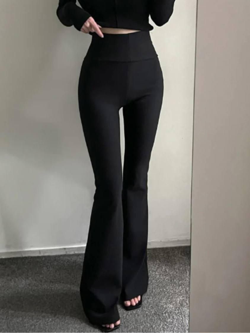 Comfortable High Waisted Wide Leg Women's Pants - BritishElegance