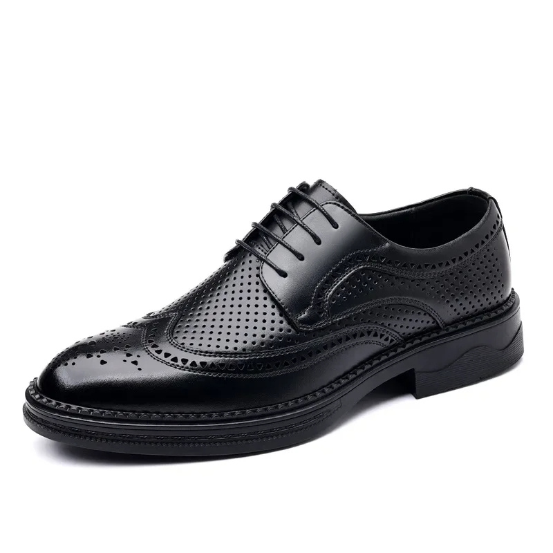 Classic Men's Vegan Leather Lace Up Shoes
