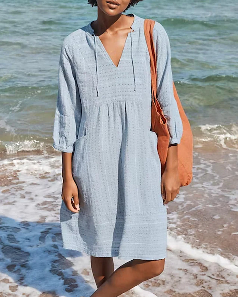 Women's Lightweight Sundress with Pockets - BritishElegance