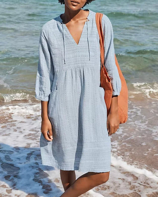 Women's Lightweight Sundress with Pockets - BritishElegance