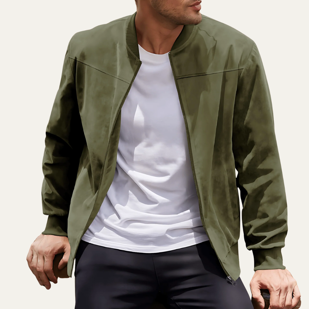 Men’s Modern Zip Up Bomber Jacket
