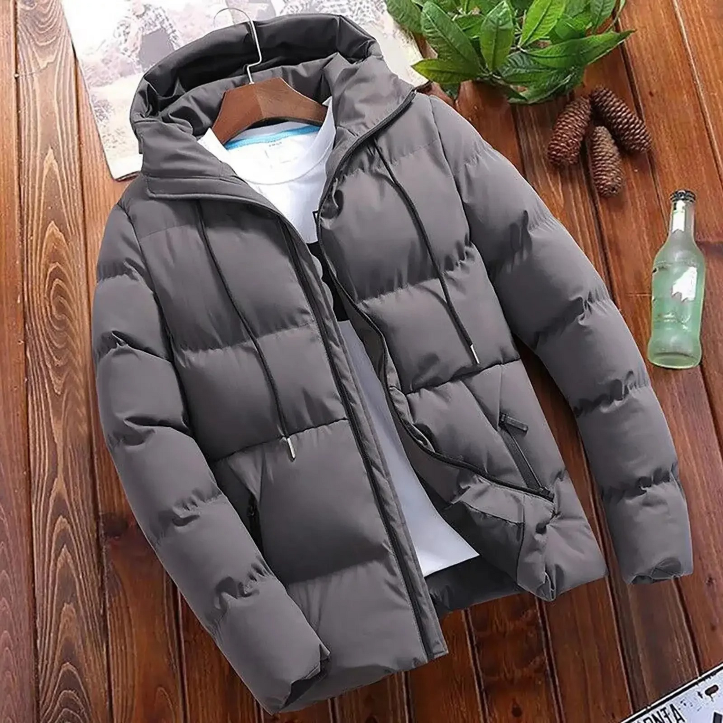 Warm Waterproof Men's Puffer Coat for Winter - BritishElegance
