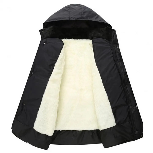 Warm Mens Padded Hooded Winter Jacket - BritishElegance