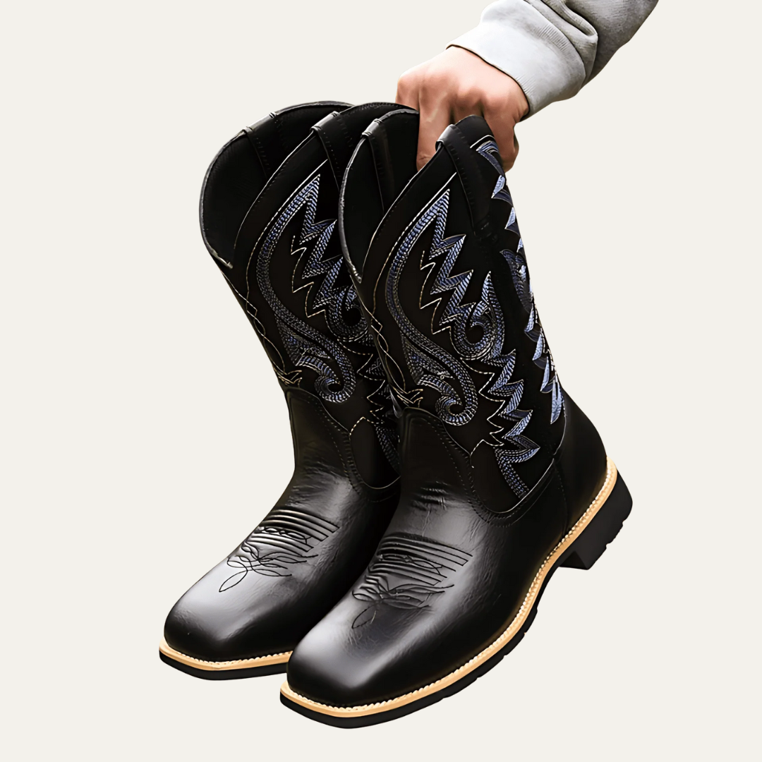 Men’s Embroidered Tall Western Cowboy Boots
