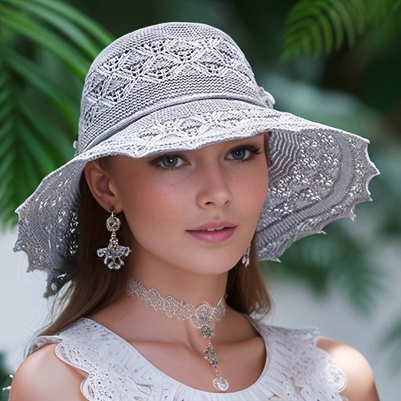 Chic Foldable Wide Brim Sun Hat - BritishElegance