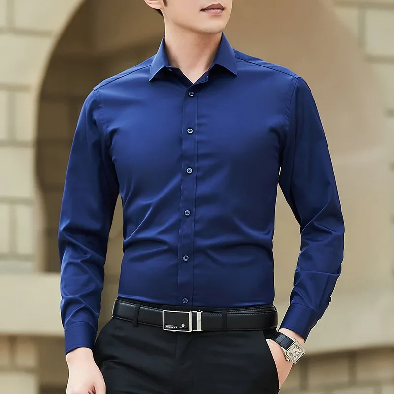 Classic Fit Dress Shirt for Men Long Sleeve