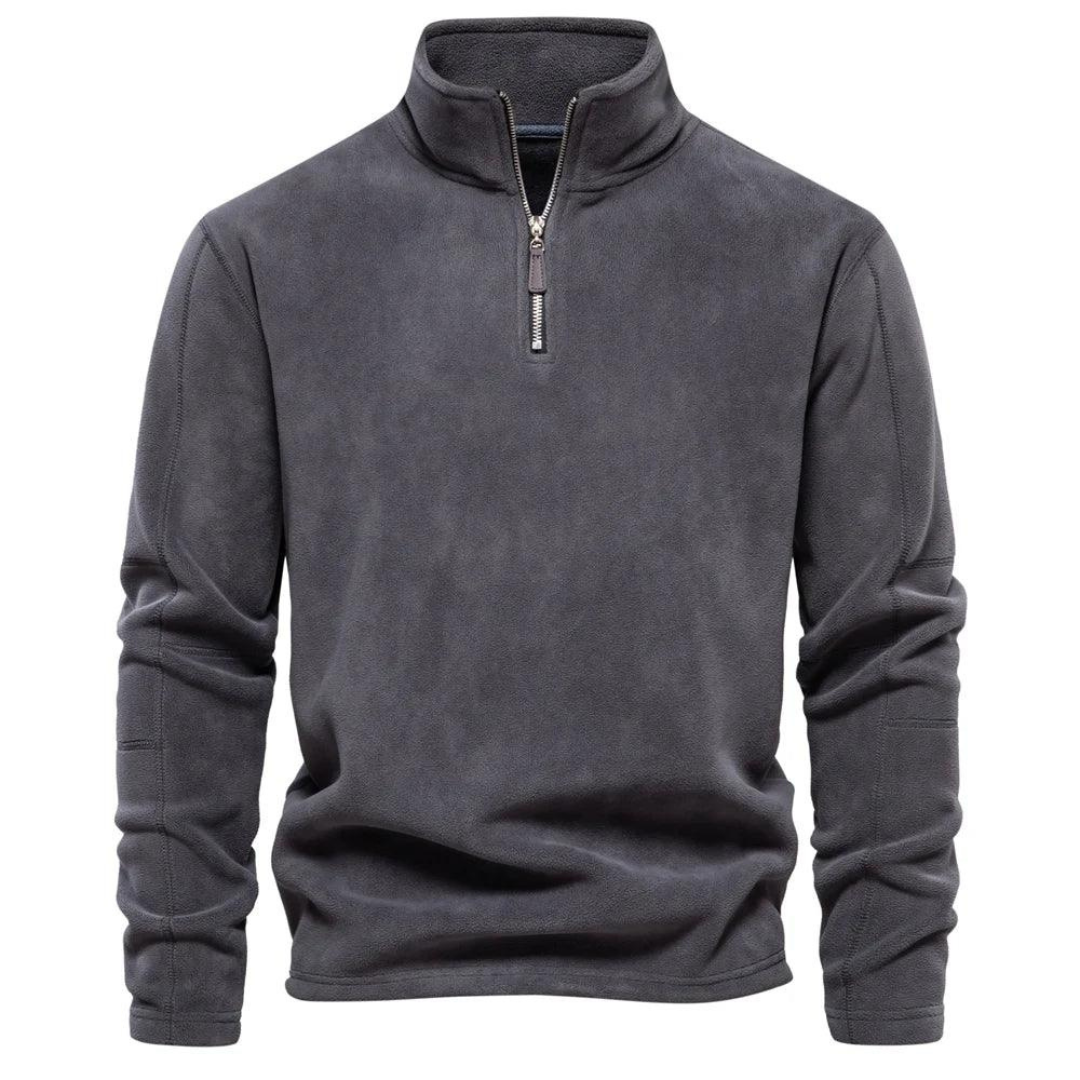 Men’s Quilted Funnel Neck Pullover