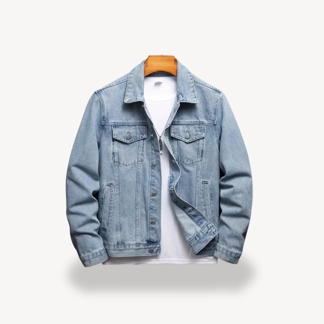 Light Blue Denim Jacket for Men