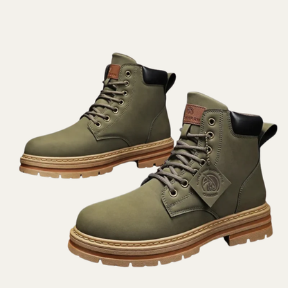 Men’s Rugged Matte Lace Up Ankle Boots