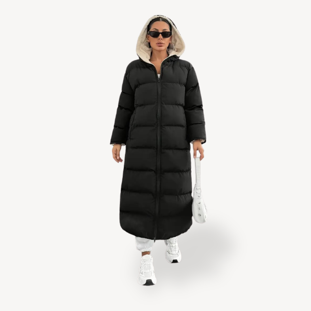 Women’s Black Hooded Puffer Coat