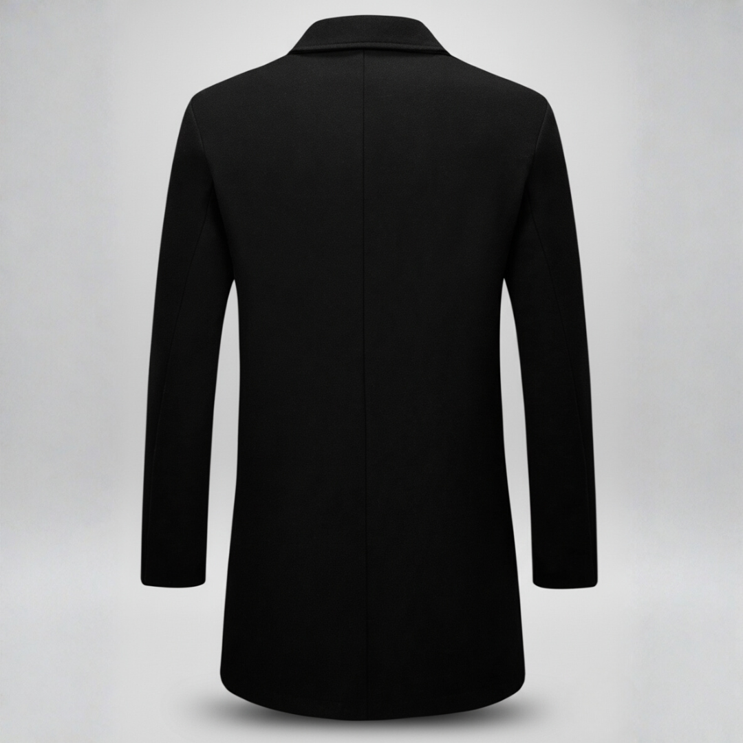 Double-Breasted Wool Overcoat
