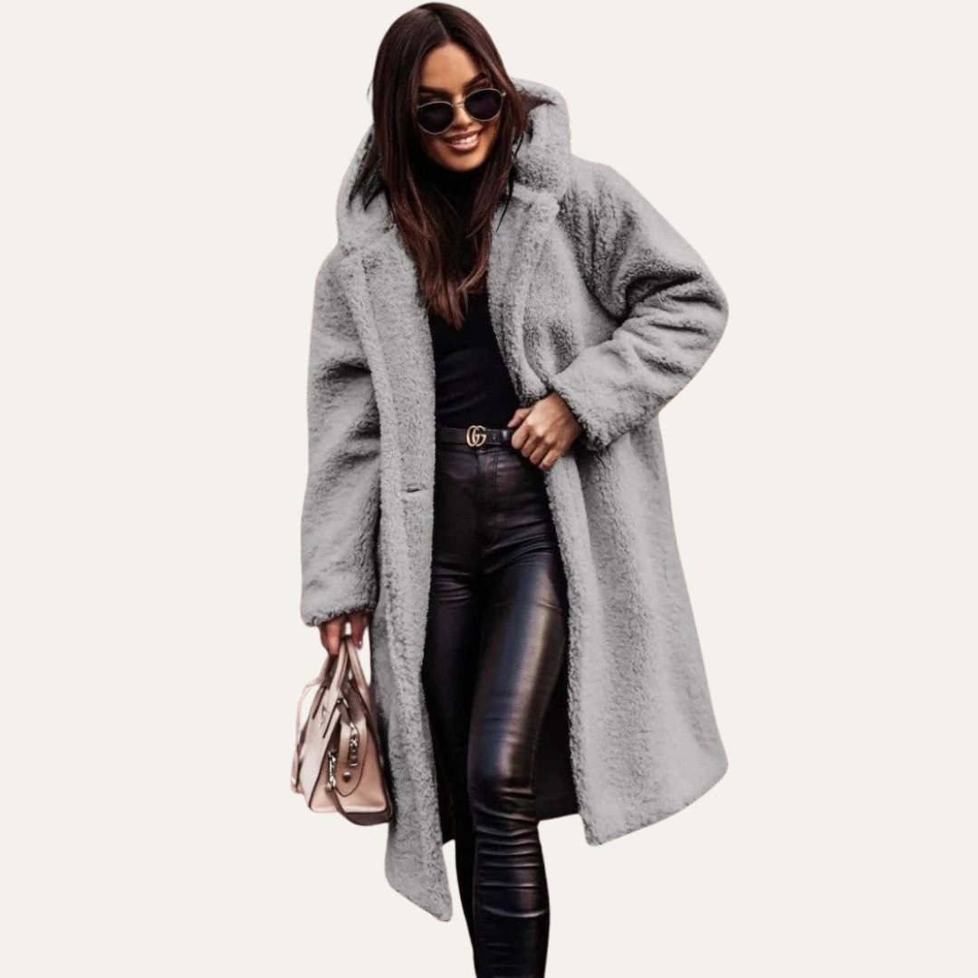 Women’s Oversized Long Teddy Coat