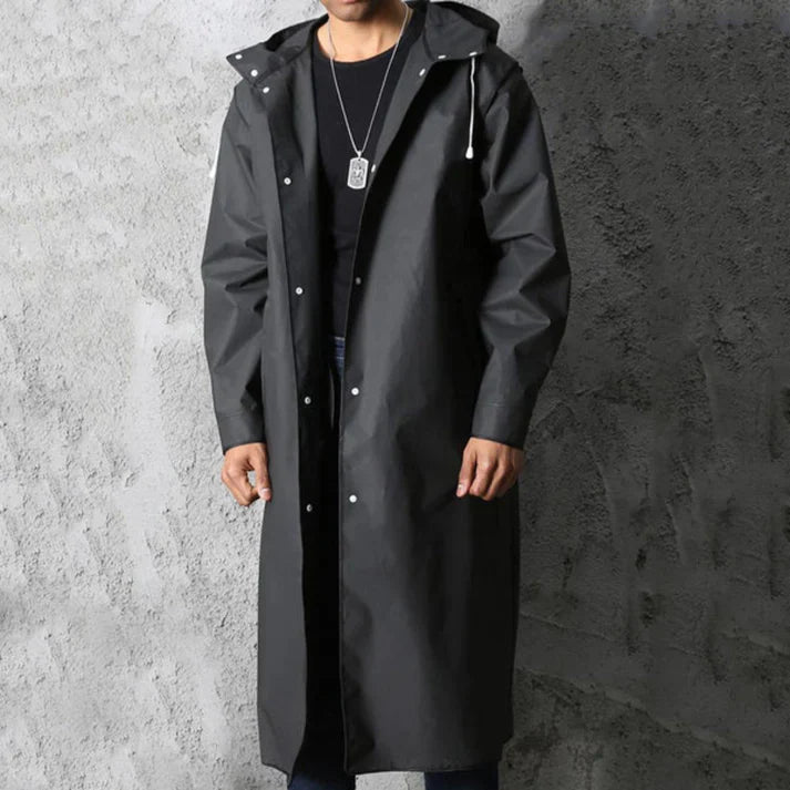 Waterproof Men's Hooded Rain Coat - BritishElegance