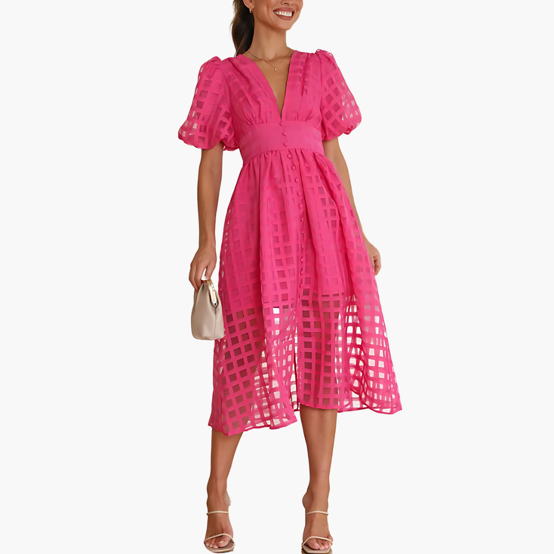 Beautiful Casual Midi Dress for Women - BritishElegance