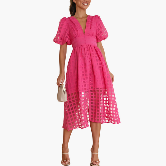Beautiful Casual Midi Dress for Women - BritishElegance