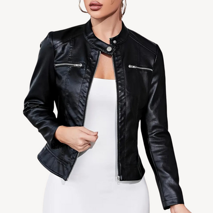Black Leather Jacket for Women