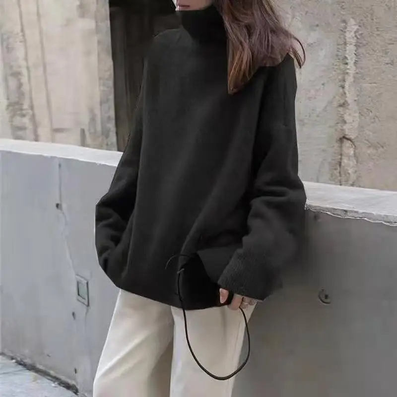 Cozy Warm Women's Oversized Knit Sweater - BritishElegance