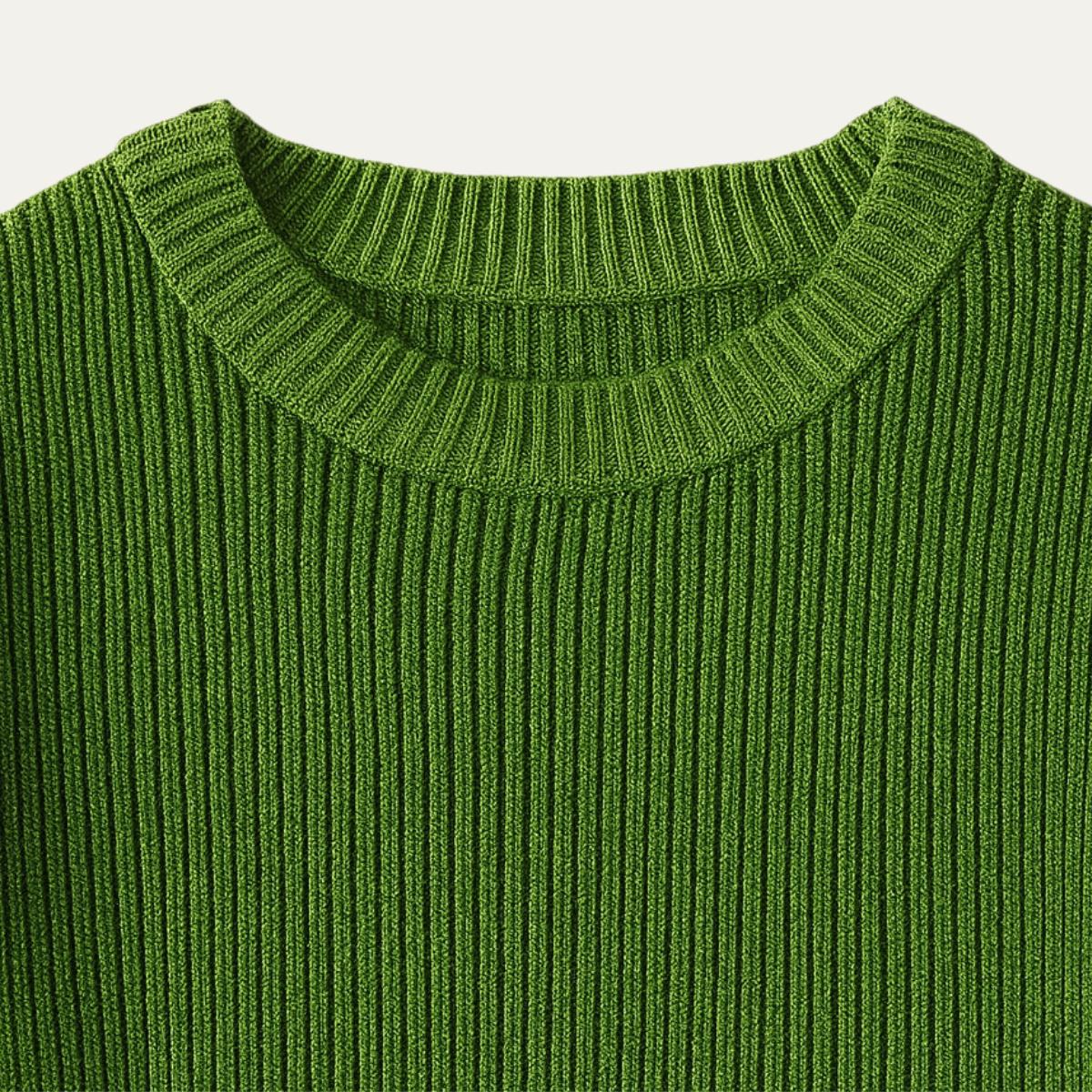 Men’s Ribbed Knit Crewneck Sweater