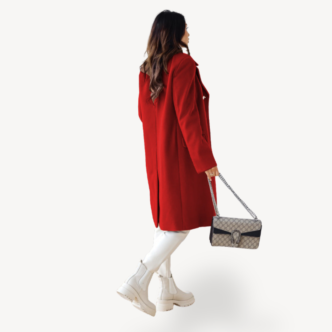 Women's Double-Breasted Wool Coat