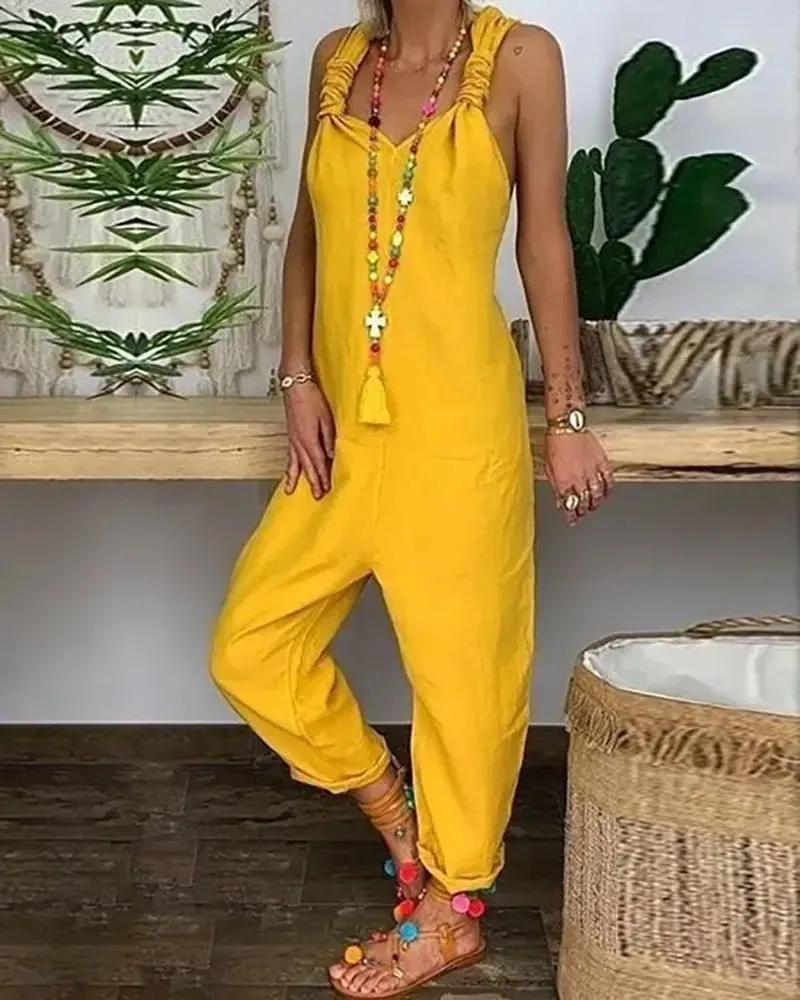 Sleeveless Summer Romper for Women - BritishElegance