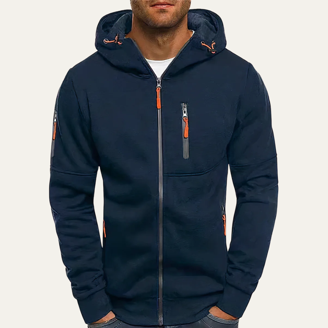 Men’s Full Zip Functional Hooded Sweatshirt